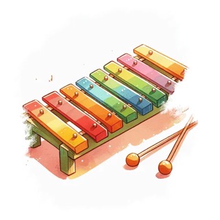 Illustration du mot « xylophone », pour travailler le son « ph »