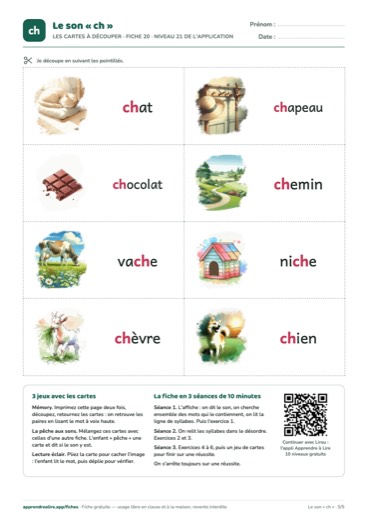 Les cartes à découper